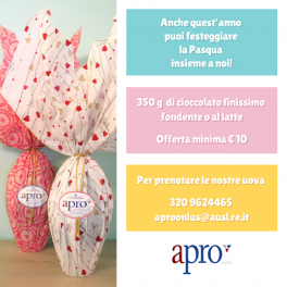 Uova pasquali con APRO Onlus