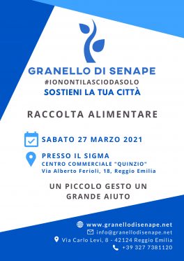 Raccolta alimentare con il Granello di Senape