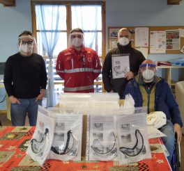 Credere per Vedere dona 50 visiere protettive alla Croce Rossa di Reggio Emilia