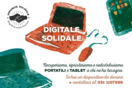 Il progetto "Digitale solidale" cerca computer  tablet per la Dad
