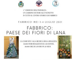 Fabbrico: il paese dei fiori di lana - “L’infiorata: un giardino di fiori all’uncinetto”
