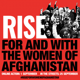 “Rise – Con le donne e per le donne afghane”: chiamata alla città di Reggio Emilia il 25 settembre