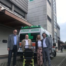 Bombardi Rettifiche dona un montascale motorizzato alla Croce Verde di Reggio Emilia