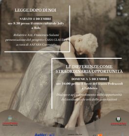 Iniziative a Rolo e Fabbrico per la giornata mondiale delle persone con disabilità