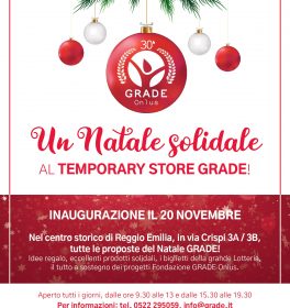 Nel cuore del centro storico di Reggio Emilia, apre il Temporary Store natalizio del GRADE