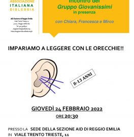 "Gara di ascolto" con AID - Associazione Italiana Dislessia