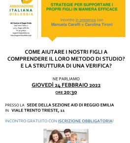 Incontro su "Prove di verifica: strategie per supportare i propri figli in maniera efficace"