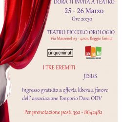 Spettacolo teatrale per l'emporio solidale Dora
