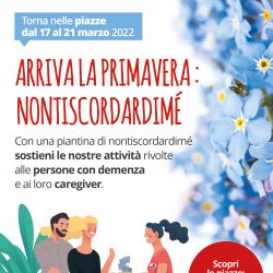 Tornano i nontiscordardimé, i fiori di AIMA - Associazione Malattia Alzheimer