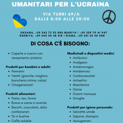 Un centro di raccolta donazioni per l'Ucraina a Reggio Emilia