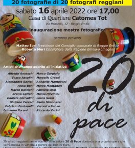 Mostra fotografica “20 di Pace” al centro sociale Catomes Tôt
