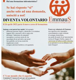 Corso per aspiranti volontari di Emmaus - Volontariato domiciliare