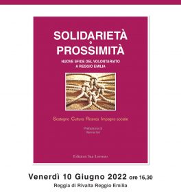 Presentazione del volume “Solidarietà e prossimità – Nuove sfide del volontariato a Reggio Emilia"