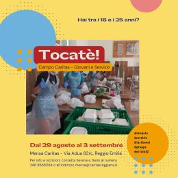 Tocatè! Campo Caritas per giovani
