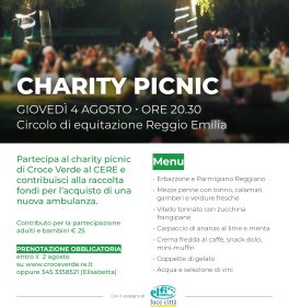 Charity Picnic per la Croce Verde di Reggio Emilia e Albinea