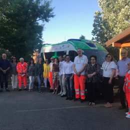 Albinea, inaugurata la nuova ambulanza della Croce Verde donata da un pool di aziende in memoria di Maurizio Ruozi