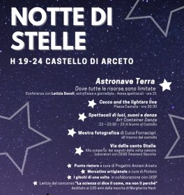 "Notte di stelle" martedì 9 agosto ad Arceto di Scandiano