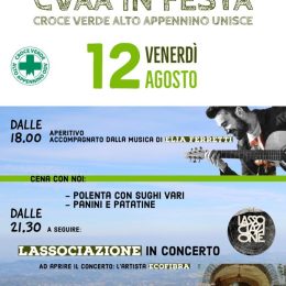Croce Verde Alto Appennino in festa il 12 agosto