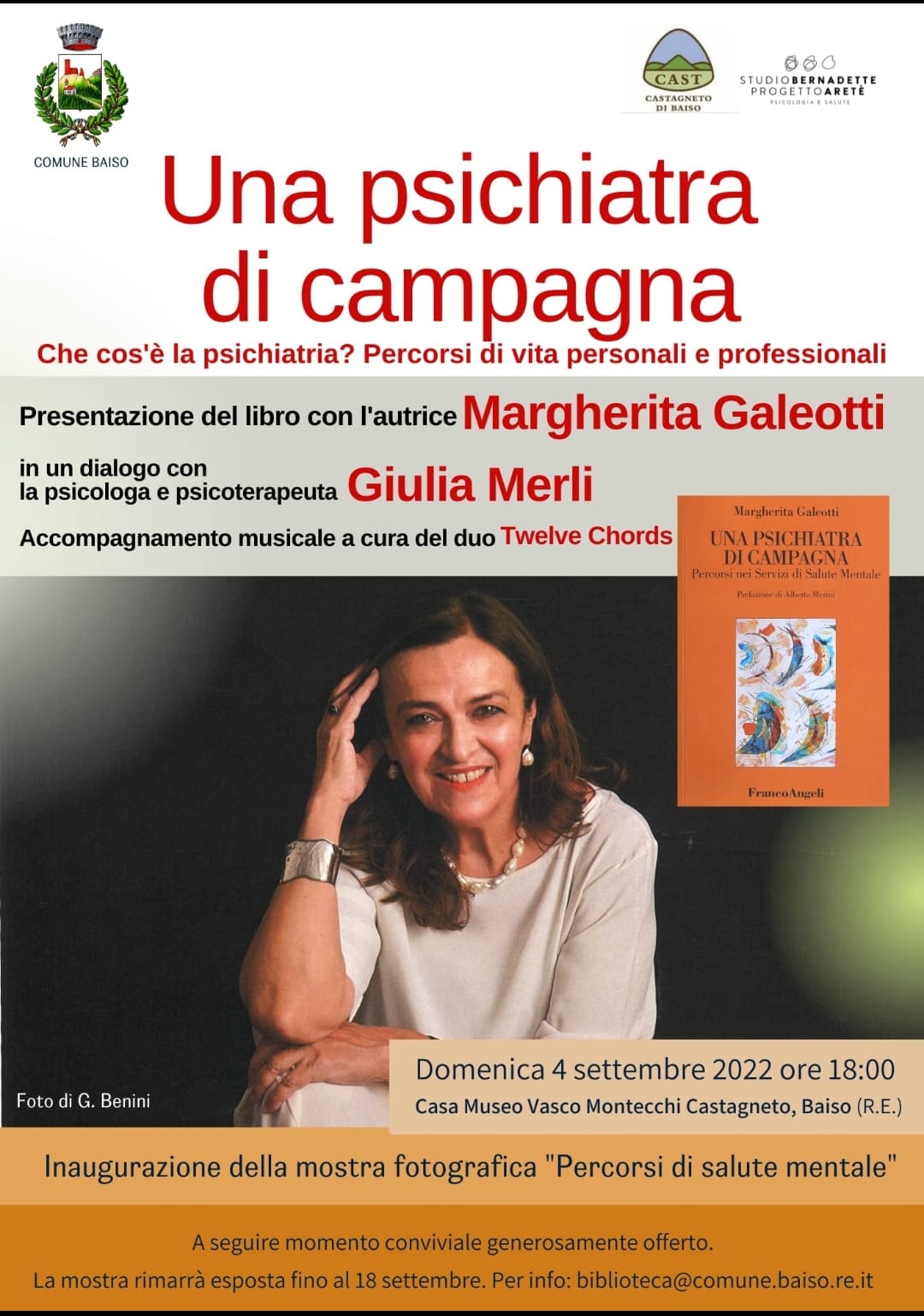 Presentazione letteraria Uno psichiatra di campagna - CSV Emilia Sede di  Reggio Emilia
