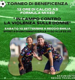 Torneo benefico di calcio a 5 “In campo contro la violenza sulle donne”