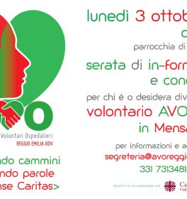 AVO ancora insieme alle mense Caritas reggiane