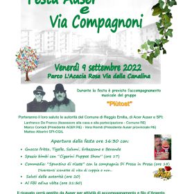 Reggio Emilia, torna la festa Auser e di via Compagnoni