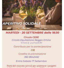 Aperitivo per l'emporio solidale Dora