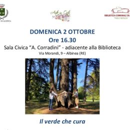Incontro di approfondimento su "Il verde che cura"