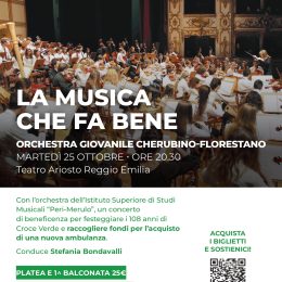 Concerto benefico per i 108 anni della Croce Verde di Reggio Emilia