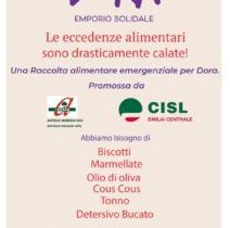 Cisl Emilia Centrale sostiene l'emporio solidale Dora