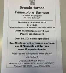 Un torneo di pinnacolo e burraco per Azione Solidale