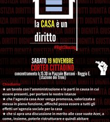 "La casa è un diritto": manifestazione sabato 19 novembre a Reggio Emilia