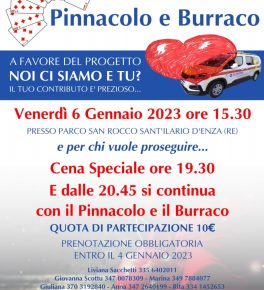 Un torneo di pinnacolo e burraco con la Croce Bianca
