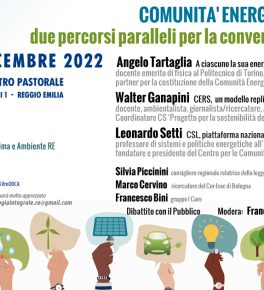 “Comunità energetiche e solari: due percorsi paralleli per la conversione energetica”
