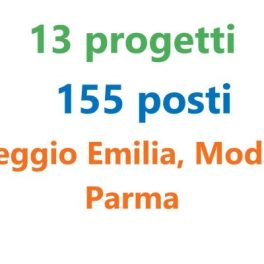 Servizio Civile: 155 posti con Arci Servizio Civile Reggio Emilia