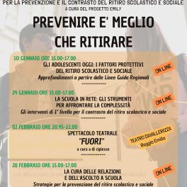 “Prevenire è meglio che ritirare”, incontri formativi per insegnanti