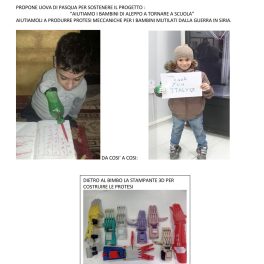 Uova di Pasqua con Mille Soli per aiutare i bambini di Aleppo a tornare a scuola