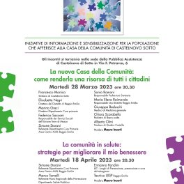 Due incontri dedicati alla futura Casa della Comunità di Castelnovo di Sotto