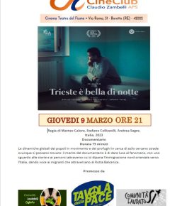 “Trieste è bella di notte”, proiezione a Boretto il 9 marzo