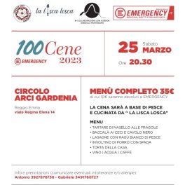 Cena di pesce per Emergency al circolo Gardenia