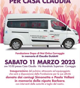 Nuovo pulmino per Casa Claudia a Correggio