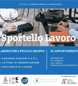 Arriva lo Sportello Lavoro all'Infogiovani di Reggio Emilia