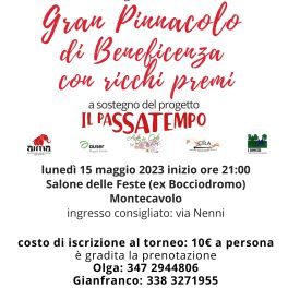 Pinnacolo a Montecavolo per il progetto Passatempo