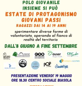 Estate di protagonismo: presentazione dei campi estivi reggiani