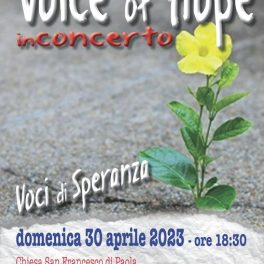 Multiculturalità corale con "Voice of Hope"
