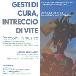 Spettacolo a favore dell'ambulatorio stranieri dell'associazione Querce di Mamre