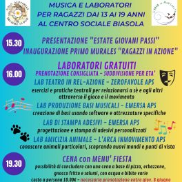 "Giovani in festa" al centro sociale Biasola con L'Arca in Movimento
