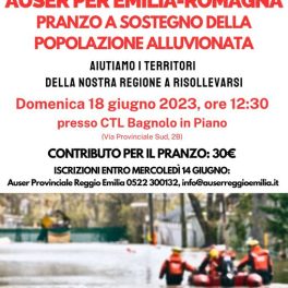 Pranzo solidale per la Romagna con Auser