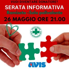 Incontri di sensibilizzazione al dono del sangue a Ventasso
