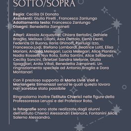 "Sotto/Sopra", spettacolo conclusivo per il progetto di teatro integrato di Valore Aggiunto